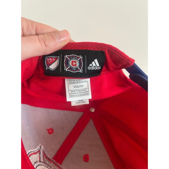 Chicago Fire Youth Snapback Cap MLS Camo red Adjustable Back Embroidered - Picture 6 of 8